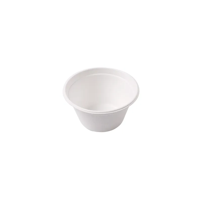 POTS BIONIC 360 ML Ø 11,6x6,3 CM BLANC BAGASSE (500 UNITÉ)
