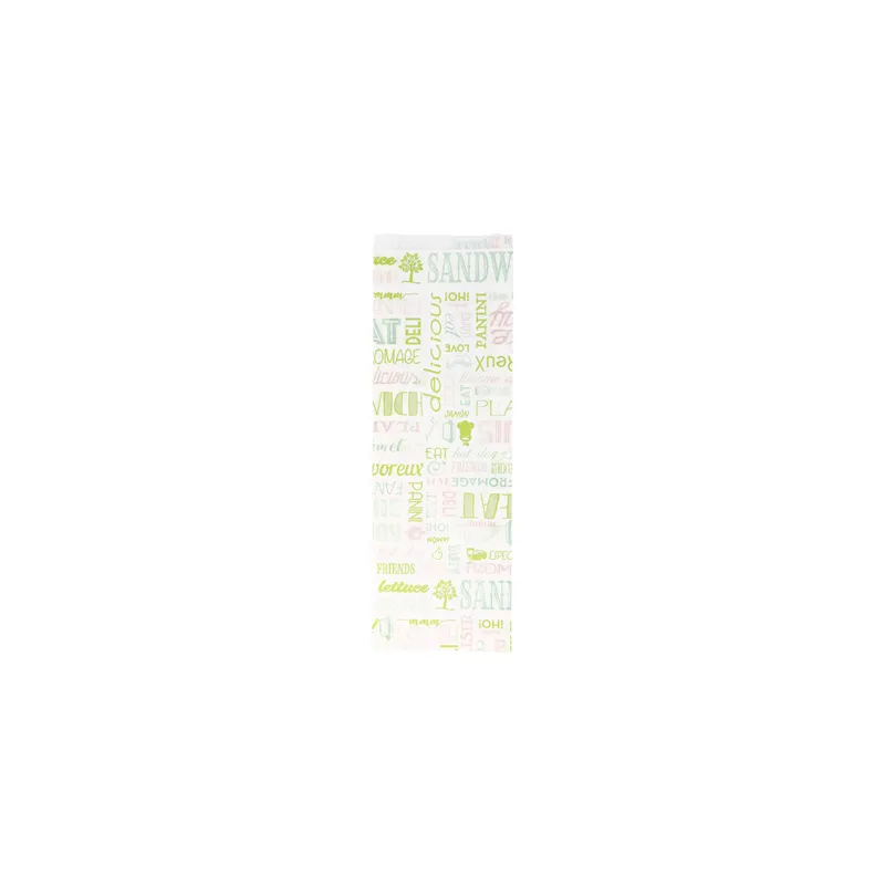 SACS BAGUETTTE GARNI 'GREEN PAROLE' 32 G/M2 12+4x35 CM BLANC PARCH.INGRAISSABLE (500 UNITÉ) SACS BAGUETTTE GARNI 'GREEN PAROLE' 32 G/M2 12+4x35 CM BLANC PARCH.INGRAISSABLE (500 UNITÉ)