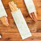 SACS BAGUETTTE GARNI 'GREEN PAROLE' 32 G/M2 12+4x35 CM BLANC PARCH.INGRAISSABLE (500 UNITÉ) SACS BAGUETTTE GARNI