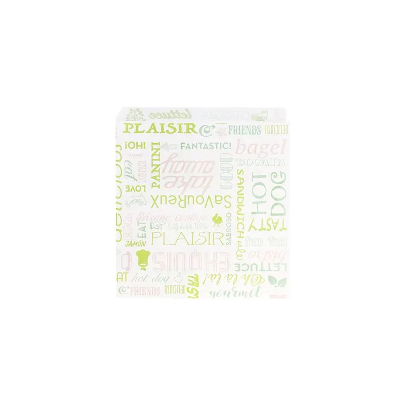 PAPIER INGRAISSABLES OUVERT 2 CÔTÉS 'PAROLE' 35 G/M2 17x18 CM BLANC PARCH.INGRAISSABLE (500 UNITÉ)