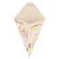 CORNETS AVEC LANGUETTES THEPACK 'PAROLE' 250 G 16,5x27 CM BLANC CARTON NANO-MICRO (1200 UNITÉ) CORNETS AVEC LANGUETTES