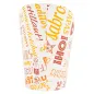 GOBELETS À FRITES OUVERT 'PAROLE' 9 OZ - 270 ML 220 + 18PE G/M2 Ø7x11,5 CM BLANC CARTON (100 UNITÉ) GOBELETS À FRITES OUVERT