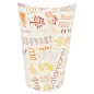 GOBELETS À FRITES OUVERT 'PAROLE' 16 OZ - 480 ML 220 + 18PE G/M2 Ø8,5x13,5 CM BLANC CARTON (50 UNITÉ) GOBELETS À FRITES OUVERT
