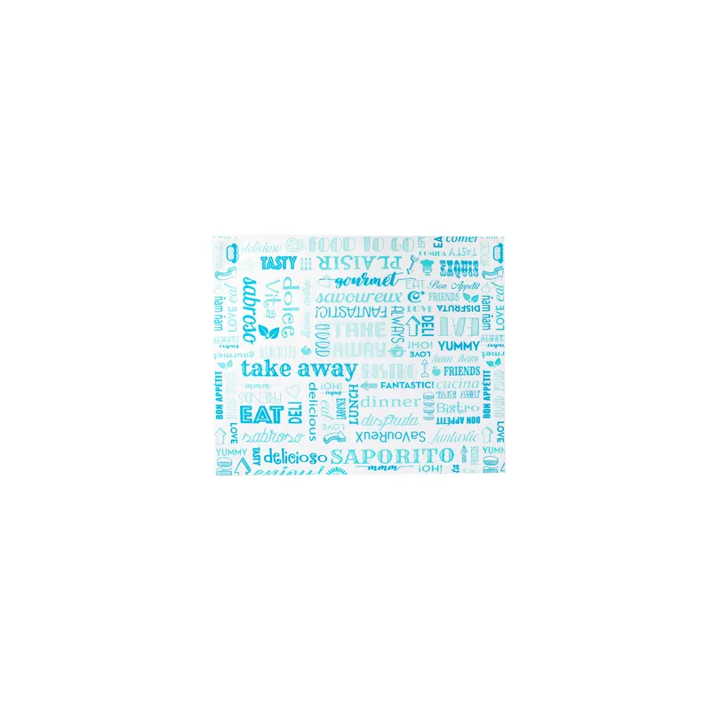 PAPIER INGRAISSABLES BASKET 'BLUE PAROLE' 35 G/M2 31x38 CM BLANC PARCH.INGRAISSABLE (1000 UNITÉ)