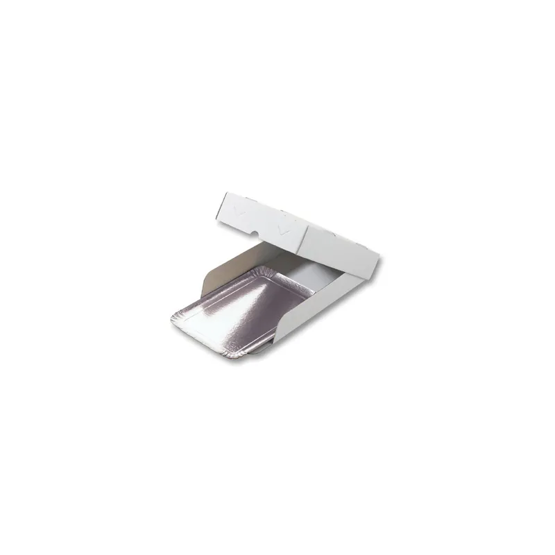 BOÎTES CATERING, PLATE  375 G/M2 32x42 CM BLANC CARTON MICROCANAL (50 UNITÉ)