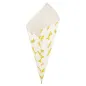 SACHETS EN POINTE 'CHIPS' 600 G 70 G/M2 42x29 CM BLANC PARCH.INGRAISSABLE (1000 UNITÉ) SACHETS EN POINTE