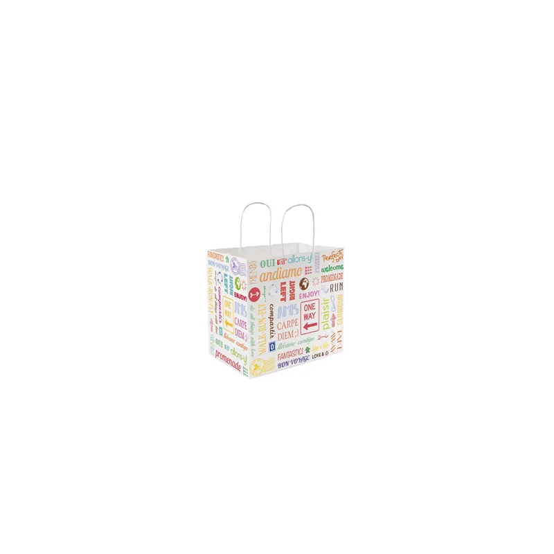 SACS SOS AVEC ANSES "TRAITEUR" 'PAROLE' 80 G/M2 26+17x24 CM BLANC CELLULOSE (250 UNITÉ) SACS SOS AVEC ANSES "TRAITEUR" 'PAROLE' 80 G/M2 26+17x24 CM BLANC CELLULOSE (250 UNITÉ)
