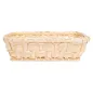 PANIER RECTANGULAIRE SIMILAIRE OSIER 18x14x5 CM NATUREL PP (1 UNITÉ) PANIER RECTANGULAIRE SIMILAIRE OSIER