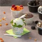 POTS À GLACES 'PAROLE' 120 ML 210 + 18 PE G/M2 Ø7,7x4,7 CM BLANC CARTON (2000 UNITÉ) POTS À GLACES