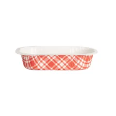 BARQUETTES THERMO FIXANTES 'VICHY' 325 ML 390 G/M2 + 25G/M2 PET 16x10x3,5 CM BLANC CARTON (1000 UNITÉ)