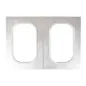 MOULE POUR BARQUETTES OBLONG 20x28 CM ARGENTE ALUMINIUM (1 UNITÉ) MOULE POUR BARQUETTES OBLONG