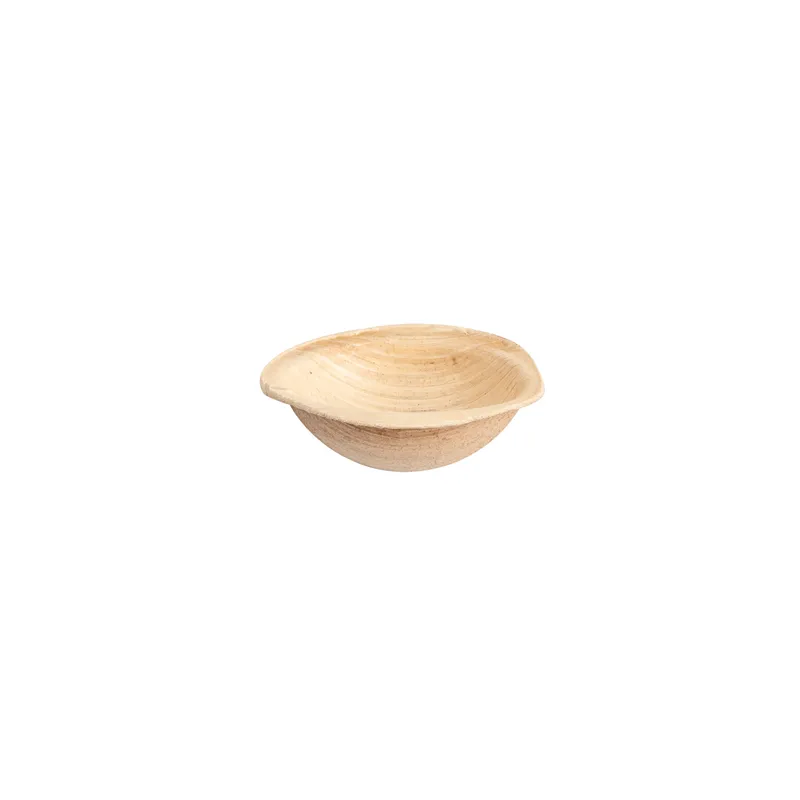 RÉCIPIENTS DEMI SPHÈRE ARECA  Ø 6x2 CM NATUREL ARECA (500 UNITÉ)