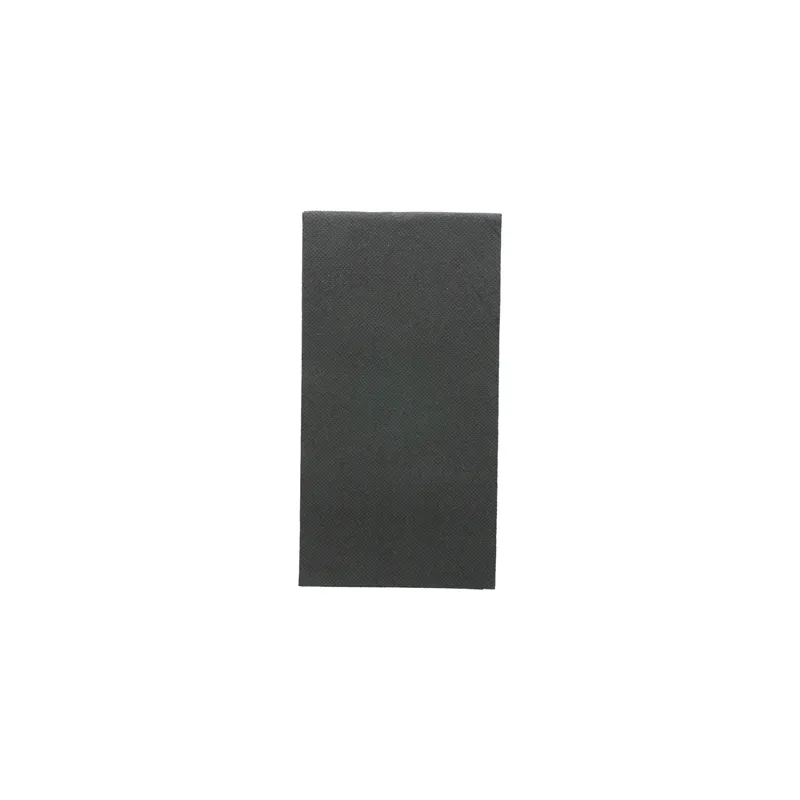 SERVIETTES ECOLABEL P. 1/8 DOUBLE POINT  18 G/M2 40x40 CM NOIR OUATE (1200 UNITÉ)