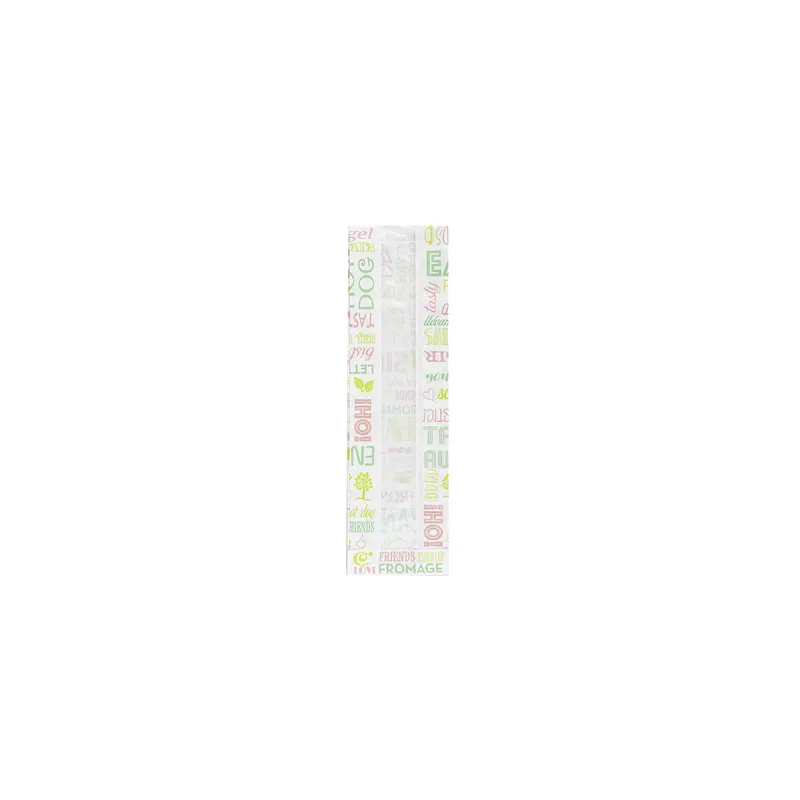SACHETS BAGUETTE ROND AVEC FENÊTRE ECO PFAS FREE 'PAROLE - JUST PAPER' 32 G/M2 9+4,5x30 CM BLANC PARCH.INGRAISSABLE (250 UNITÉ)