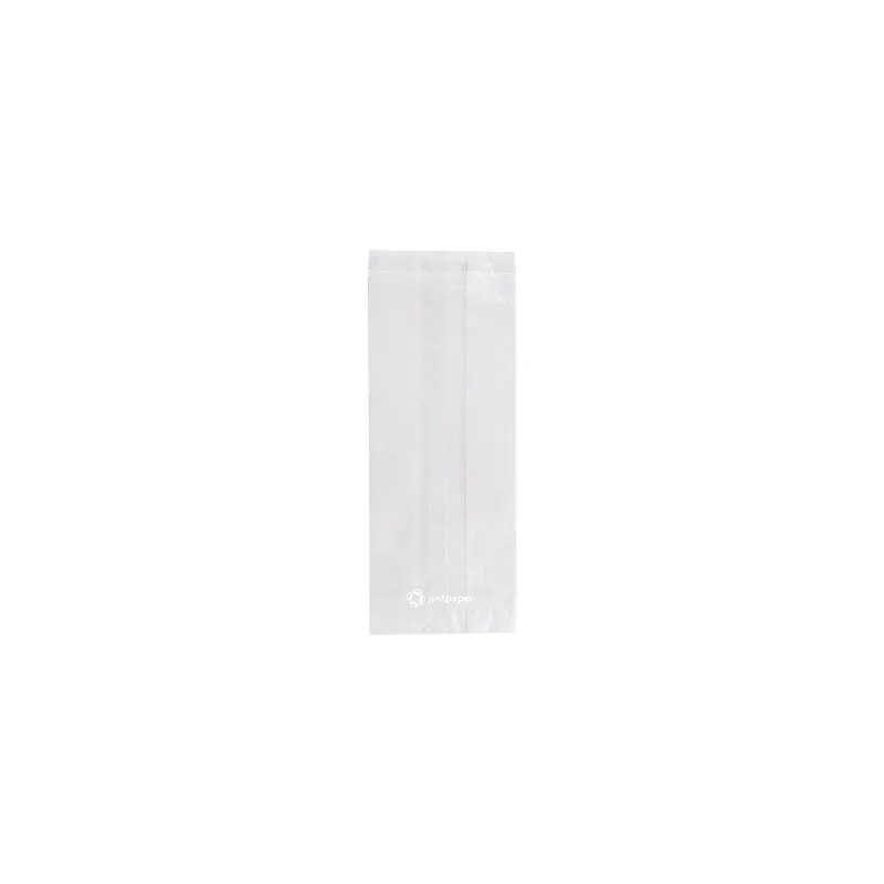 SACHETS POUR SANDWICHES AVEC FENÊTRE ECO PFAS FREE 'JUST PAPER' 30 G/M2 9+6x23 CM TRANSLUCIDE PAPIER CRISTAL (250 UNITÉ)