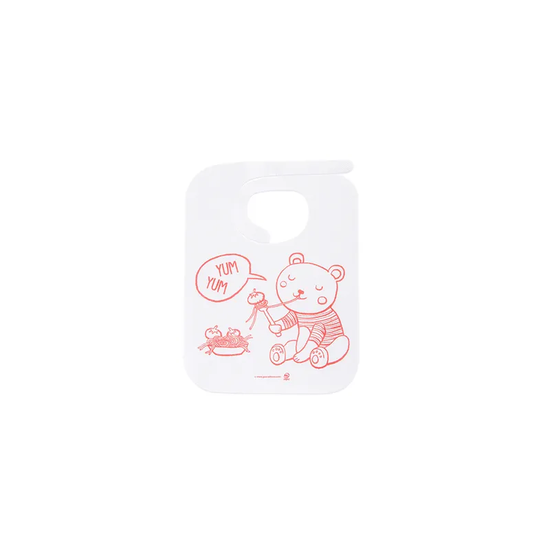 BAVOIRS ENFANTS  50 + 25 PE G/M2 23x31 CM BLANC AIRLAID (100 UNITÉ)