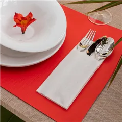 SETS DE TABLE 48 G/M2 31x43 CM ROUGE CELLULOSE (2000 UNITÉ)