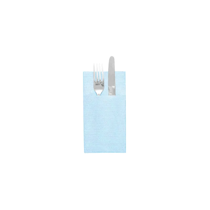 SERVIETTES KANGOUROU LIKE LINEN  70 G/M2 40x40 CM TURQUOISE SPUNLACE (700 UNITÉ)