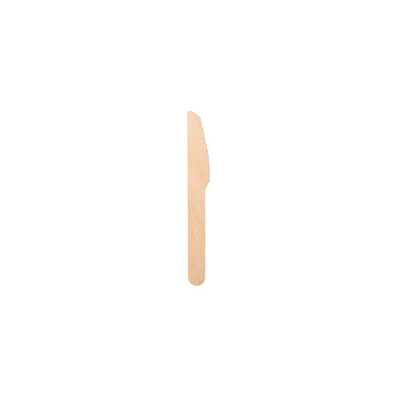 COUTEAUX WOOD  14 CM NATUREL BOIS (100 UNITÉ)