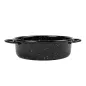 MINI SAUTOIRS ÉMAILLÉE ARTINOX Ø13x4 CM NOIR ACIER (6 UNITÉ) MINI SAUTOIRS ÉMAILLÉE