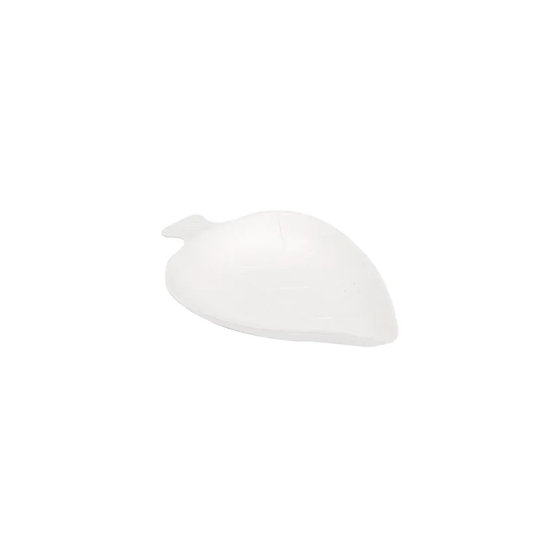RÉCIPIENT FEUILLE BIONIC  9x6x1,2 CM BLANC BAGASSE (1000 UNITÉ)