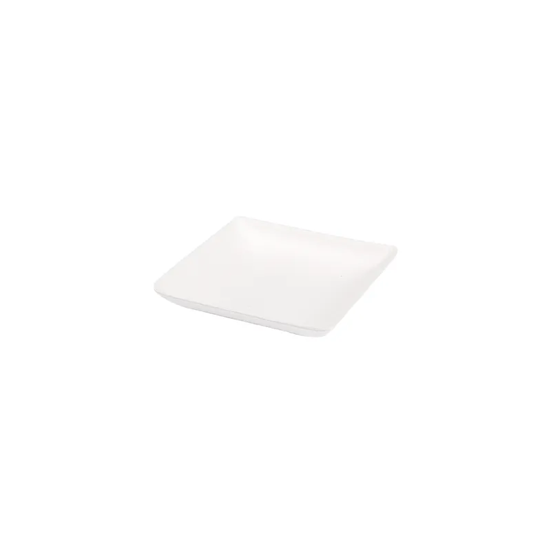 RÉCIPIENT CARRÉ BIONIC  6,5x6,5x1,2 CM BLANC BAGASSE (1000 UNITÉ)