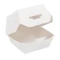 MINI BOÎTES BURGER 250 G/M2 5,3x5,7x5 CM BLANC CARTON (500 UNITÉ) MINI BOÎTES BURGER