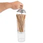 DISTRIBUTEUR DE PAILLES 9x27 CM TRANSPARENT SAN (1 UNITÉ) DISTRIBUTEUR DE PAILLES