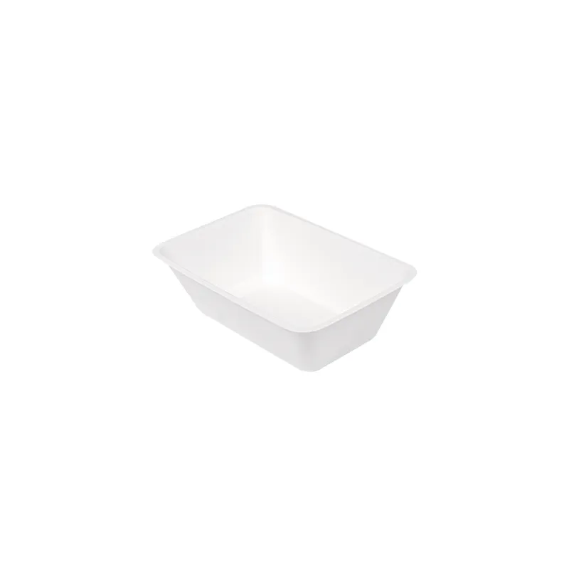 BARQUETTES BIONIC 1000 ML 20,2x13,5x6,2 CM BLANC BAGASSE (500 UNITÉ)