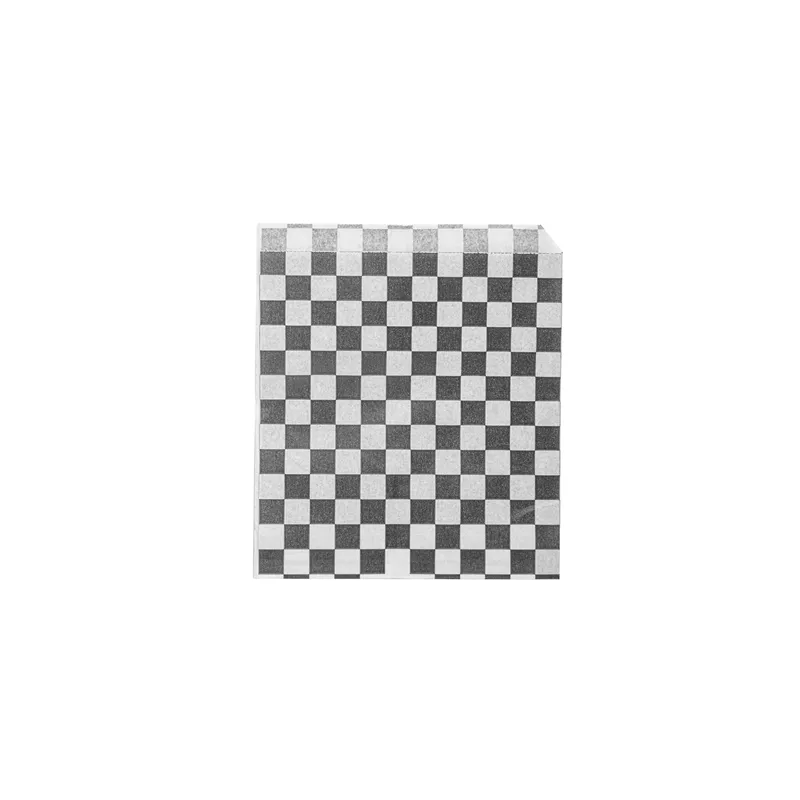 PAPIER INGRAISSABLES OUVERT 2 CÔTÉS 'BLACK FITIPALDI' 34 G/M2 13x14 CM BLANC PARCH.INGRAISSABLE (1000 UNITÉ)