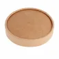 COUVERCLES POTS À GLACES 150 ML 280 + 18 PE G/M2 Ø8,5 CM MARRON CARTON (1000 UNITÉ) COUVERCLES POTS À GLACES