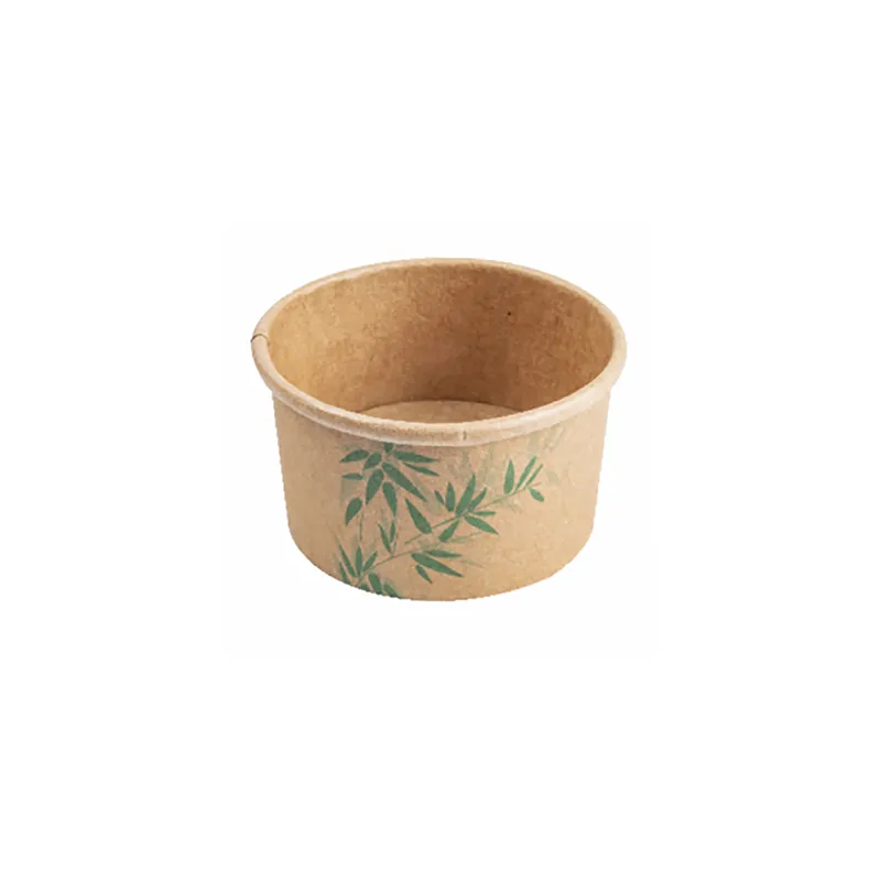 POTS À GLACES FEEL GREEN 300 ML 250 + 18 PE G/M2 Ø10x5,5 CM MARRON CARTON (2000 UNITÉ)