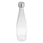 BOUTEILLE + COUVERCLE INOX WAKI GLASS 930 ML Ø9x32 CM TRANSPARENT VERRE (24 UNITÉ) BOUTEILLE + COUVERCLE INOX