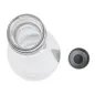 BOUTEILLE + COUVERCLE INOX WAKI GLASS 930 ML Ø9x32 CM TRANSPARENT VERRE (24 UNITÉ) BOUTEILLE + COUVERCLE INOX
