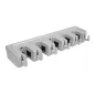RACK POUR CINTRE À BALAI 42x12,5x6,7 CM GRIS ABS (1 UNITÉ) RACK POUR CINTRE À BALAI