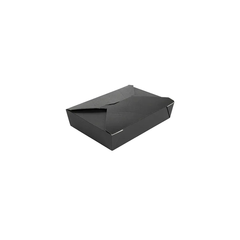 BOÎTES AMÉRICAINES MICRO-ONDABLES THEPACK 1470 ML 19,6x14x4,5 CM NOIR CARTON NANO-MICRO + PP (300 UNITÉ) BOÎTES AMÉRICAINES MICRO-ONDABLES THEPACK 1470 ML 19,6x14x4,5 CM NOIR CARTON NANO-MICRO + PP (300 UNITÉ)