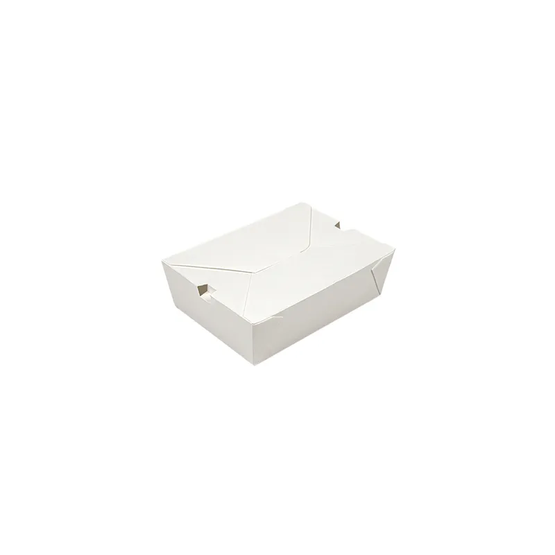 BOÎTES AMÉRICAINES THEPACK 1980 ML 19,6x14x6,2 CM BLANC CARTON NANO-MICRO + PP (200 UNITÉ)