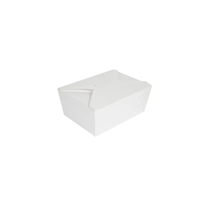 BOÎTES AMÉRICAINES MICRO-ONDABLES THEPACK 2880 ML 19,6x14x9 CM BLANC CARTON NANO-MICRO + PP (200 UNITÉ)