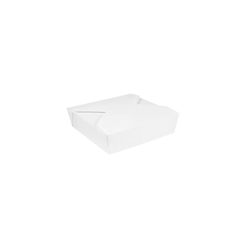 BOÎTES AMÉRICAINES MICRO-ONDABLES THEPACK 2910 ML 21,7x21,7x6 CM BLANC CARTON NANO-MICRO + PP (100 UNITÉ)
