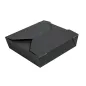 BOÎTES AMÉRICAINES MICRO-ONDABLES THEPACK 2910 ML 21,7x21,7x6 CM NOIR CARTON NANO-MICRO + PP (100 UNITÉ) BOÎTES AMÉRICAINES MICRO-ONDABLES