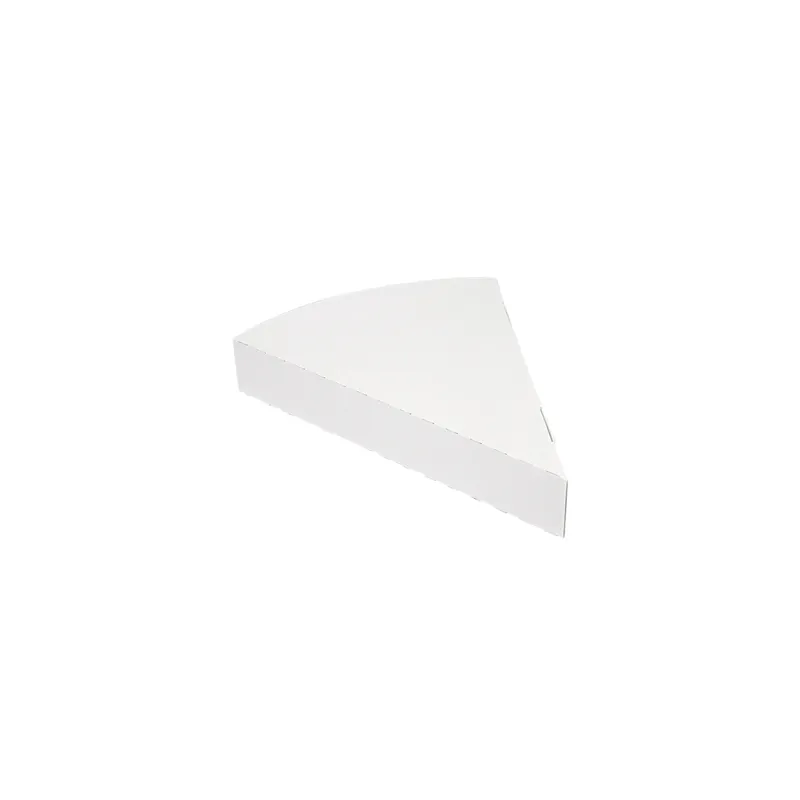 EMBALLAGES TRIANGULAIRES PIZZA THEPACK  18x23x3 CM BLANC CARTON NANO-MICRO (500 UNITÉ)