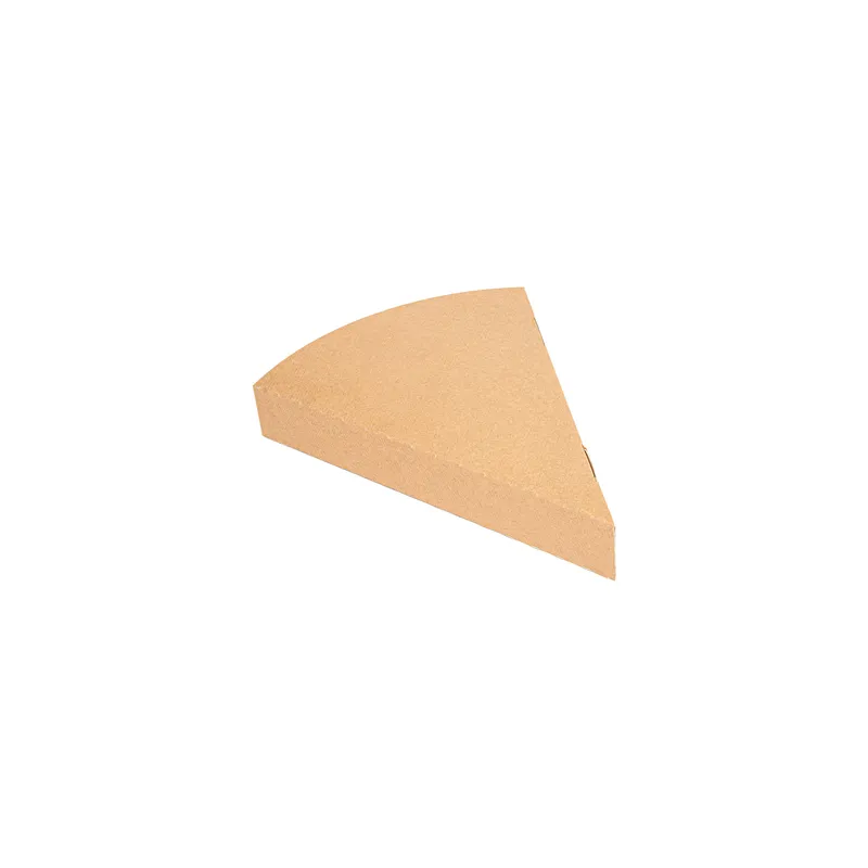 EMBALLAGES TRIANGULAIRES PIZZA THEPACK  18x23x3 CM NATUREL CARTON NANO-MICRO (500 UNITÉ)