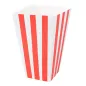 RECIPIENTS POP-CORNS THEPACK 'STRIPES' 3 L 9x14x23 CM BLANC CARTON NANO-MICRO (600 UNITÉ) RECIPIENTS POP-CORNS