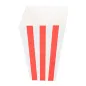RECIPIENTS POP-CORNS THEPACK 'STRIPES' 3 L 9x14x23 CM BLANC CARTON NANO-MICRO (600 UNITÉ) RECIPIENTS POP-CORNS