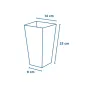RECIPIENTS POP-CORNS THEPACK 'STRIPES' 3 L 9x14x23 CM BLANC CARTON NANO-MICRO (600 UNITÉ) RECIPIENTS POP-CORNS