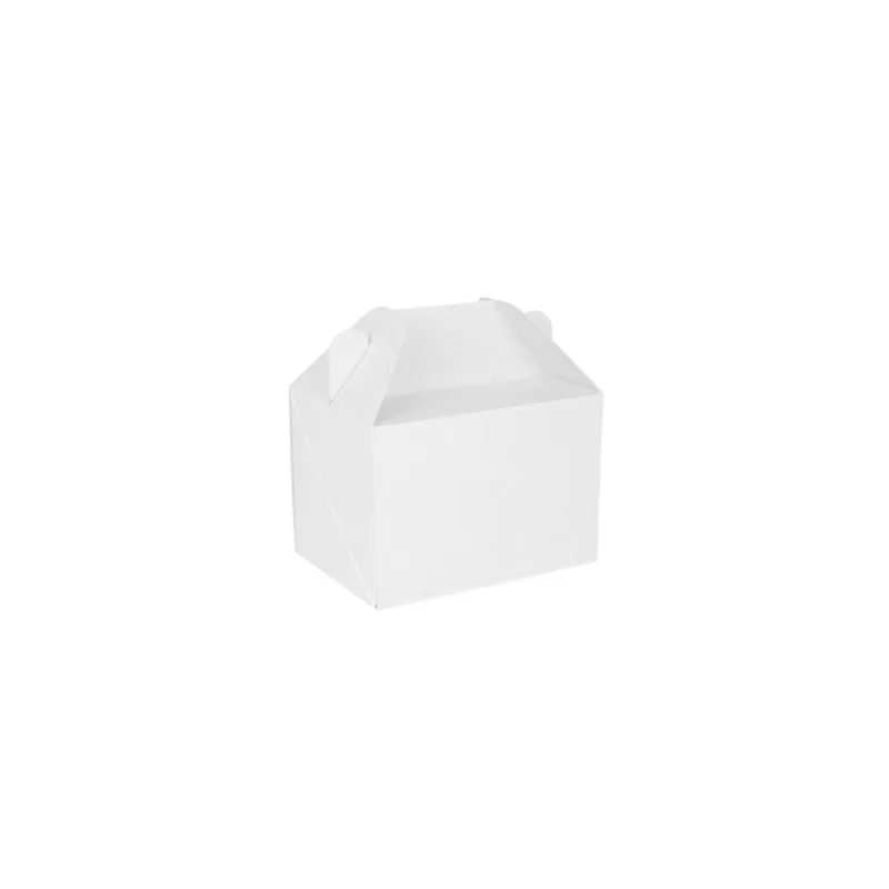 BOÎTES TRANSPORT DE REPAS THEPACK  18x12x9 CM BLANC CARTON NANO-MICRO (100 UNITÉ)