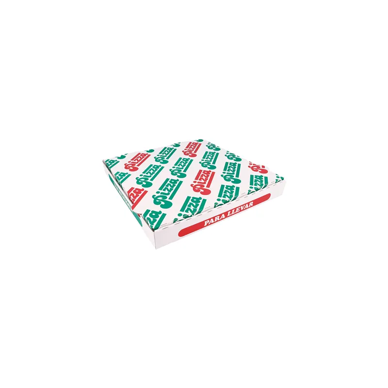 BOÎTES PIZZA   29x29x3,8 CM BLANC CARTON MICROCANAL (100 UNITÉ)