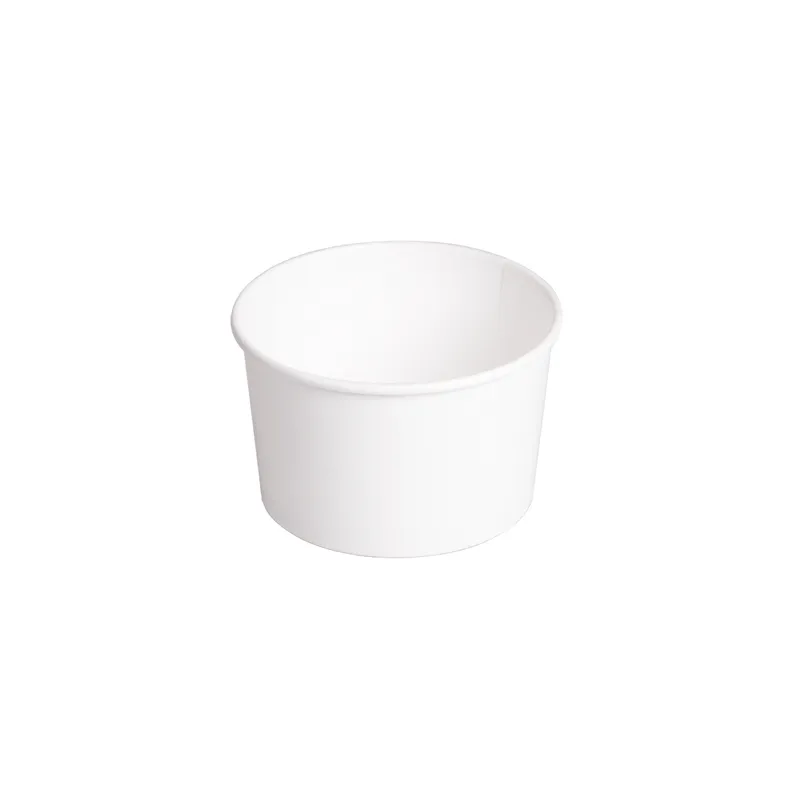 POTS SALADIERS  480 ML 300 + 18 PE G/M2 Ø11,1/9,5x7 CM BLANC CARTON (500 UNITÉ)