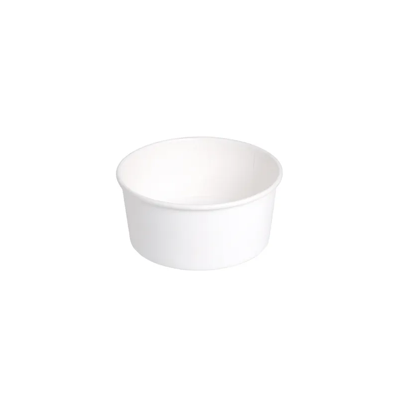 POTS SALADIERS  750 ML 320 + 18 PE G/M2 Ø 14,5/12,5x7 CM BLANC CARTON (500 UNITÉ)