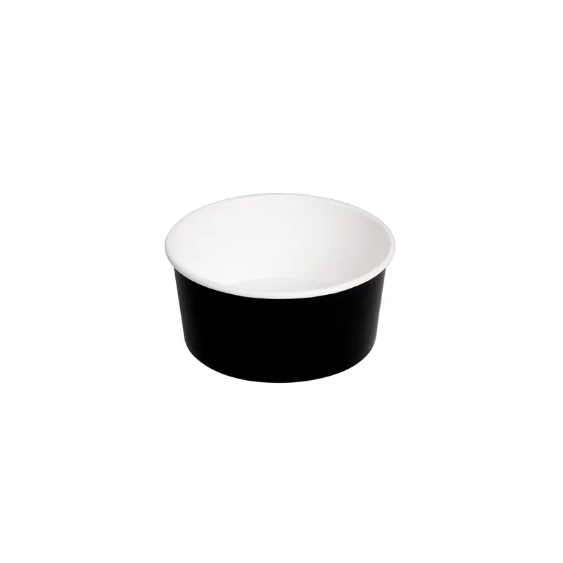 POTS SALADIERS  750 ML 320 + 18 PE G/M2 Ø 14,5/12,5x7 CM NOIR CARTON (500 UNITÉ)